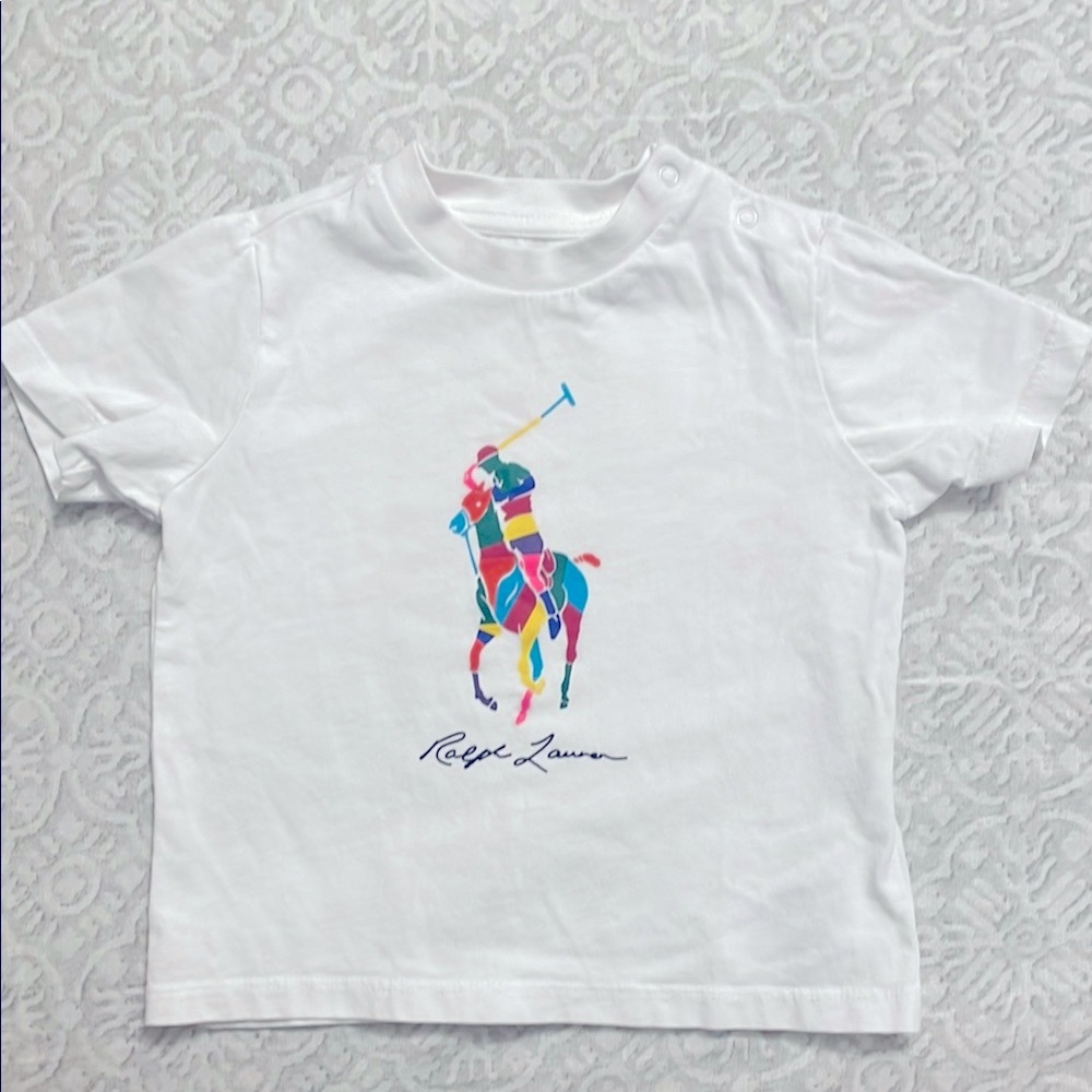 Ralph Lauren Kids White Graphic T-Shirt
